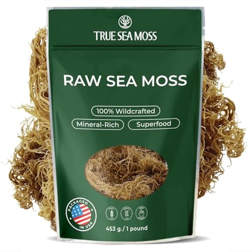 TrueSeaMoss Raw Irish Sea Moss – Wildcrafted Sun-Dried Seaweed for Homemade Gel – 16oz (1 lb) Makes Up to 200oz Gel – Atlantic Harvested - Image 1