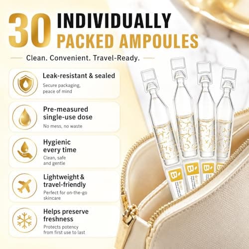 Silk Peptide Intensive Lifting Ampoule, Anti-Aging Hydrating Serum, Multi Peptide, Collagen, Niacinamide, 4D Hyaluronic Acid Serum for Wrinkles & Fine Lines & Radiance 30pcs - Thumbnail 6