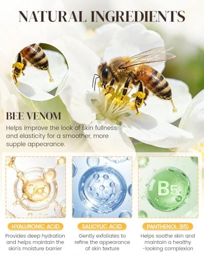GAJUANR Bee Venom Moisturizing Cream, All-in-One Nourishing Moisturizer with Hyaluronic Acid, Firming & Hydrating Face and Body Cream, Natural Gentle Formula for All Skin Types (60g * 2PCS) - Thumbnail 2