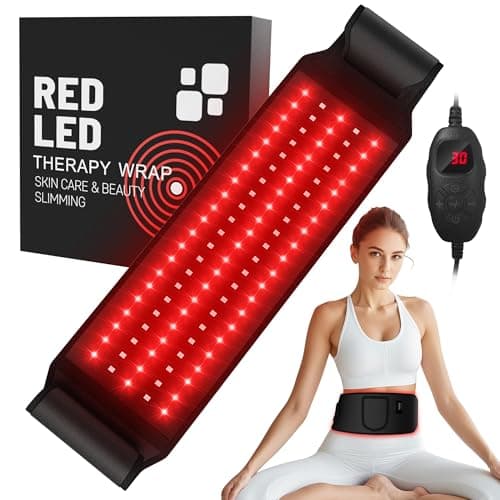 Red Light Heating for Body: RAYOCON 5 Light Levels Light Heat Belt Wrap for Back/Waist 660nm & 850nm Led Beads with Timer - Image 1