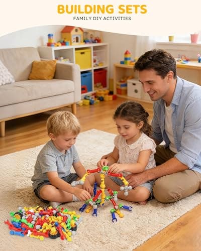 STEM Building Blocks 170 PCS with Big Storage Box, Building Toy for Kids 3+ - Thumbnail 2