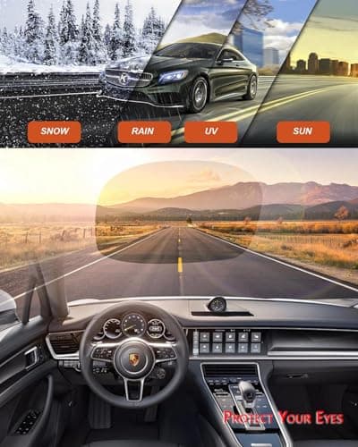 Sun Visor Extender for Cars, Polarized Anti Glare Sun Blocker & UV400 Protection, Adjustable Clip-On Extension for Car Visor, Universal Fit for Driver and Passenger Side (XL) - Thumbnail 4