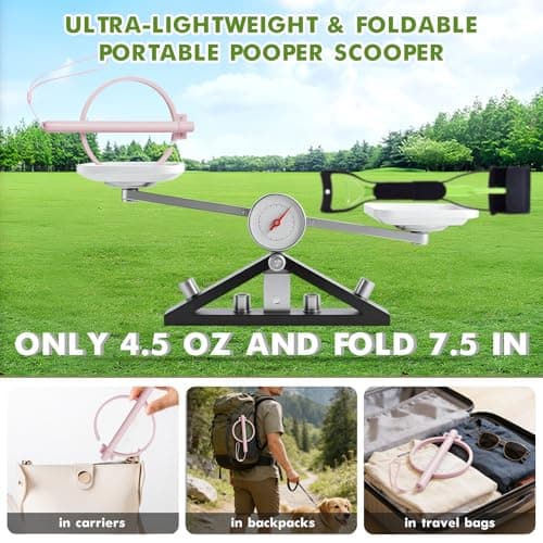 Dog Pooper Scooper, 43" Extendable Pooper Scooper Long Handle with Bag Attachment(120pcs), Portable Poop Scoop for Small Medium Large Dogs, No Touch Avoid Bending Over, Suit for Yard, Park, Wild,City - Thumbnail 3