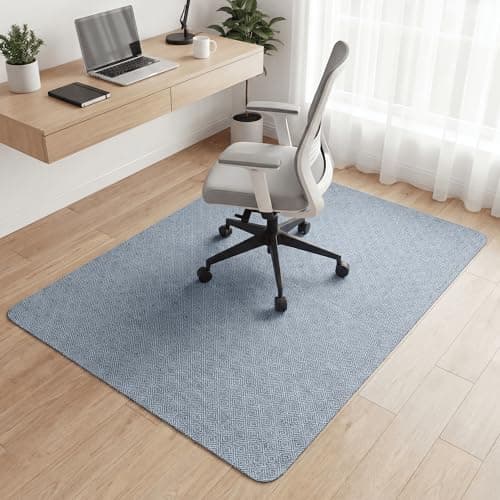 Carvapet Office Chair Mat for Hardwood Floor, 36x48 Inch Heavy Duty Floor Protector, Non Slip Desk Chair Mat for Rolling Computer Gaming Chairs, Easy to Clean Greek Key Pattern