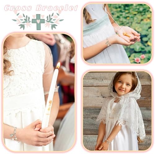 BAYLAY Confirmation Gifts for Teen Girls - Cross Bracelet for Girl Catholic Confirmation Gifts for Teenager Girls - Thumbnail 3