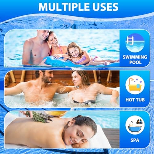 Accevo Hot Tub Test Strips，3-in-1 Pool Water Testing Kit for Chlorine/Bromine, pH, Total Alkalinity - Easy and Accurate Test Strips for Swimming Pools & Spas - 150 Strips - Thumbnail 5
