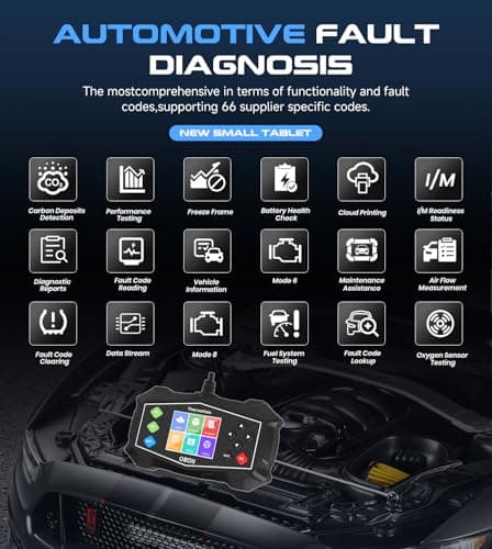 ThermoHalo Professional OBD2 Scanner Car Diagnostic Tool, OBDII EOBD Code Reader, Enhanced Check Car Engine Light Diagnostic Scan Tool, Upgraded Fault Code Scanner for All Vehicles from 1996 - Thumbnail 2