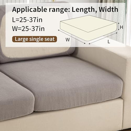 UWWGKK Modular Sofa Cover Sectional Couch Slipcovers for Dogs Pet Friendly - Thumbnail 5