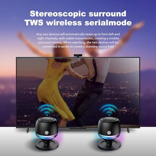 EGBULL Portable Bluetooth Speaker, Mini Magnetic Wireless Speaker with RGB - Thumbnail 5