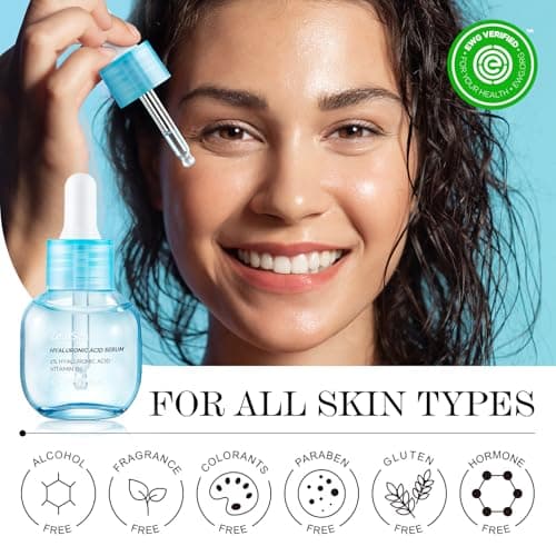 ZealSea Hyaluronic Acid Serum for Face, Hydrating Microneedling Serum, EWG Certified for Sensitive Skin, Vegan Fragrance Free Non-Comedogenic Absorb Quickly, Pure Hyaluronic Acid Anti-Aging 1 Oz - Thumbnail 5