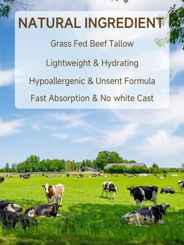 Tallow Sunscreen, Sunscreen for Face, SPF30 Natural Reef Safe Face Body Beef Tallow Sunblock, Non Greasy Clean Travel Sun Screen Sunblock for Summer Outdoor Travel, 2.46 OZ - Thumbnail 2