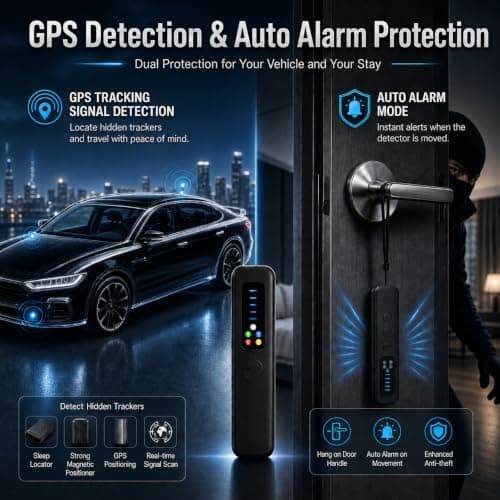 CITALEO Hidden Camera Detector LED Display Silent Mode Travel Hotels Car - Thumbnail 4