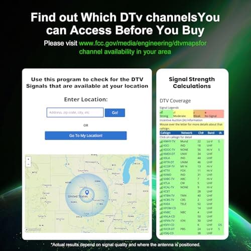 2026 TV Antenna for Smart TV Indoor for Local Channels HD Digital Antenna Outdoor Long Range Reception with Amplifier Signal Booster Supports 4K 1080p HD - Thumbnail 5