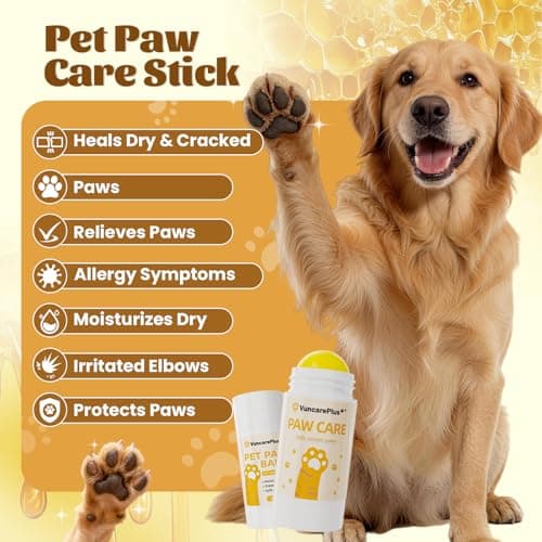 VUNCAREPLUS Dog Paw Balm Stick for Dry Cracked Paws, Natural Paw Moisturizer with Shea Butter & Avocado Oil, Soothing Dog Paw Care for Hot Pavement & Cold Weather, Lick-Safe (15g/0.5oz) - Thumbnail 3