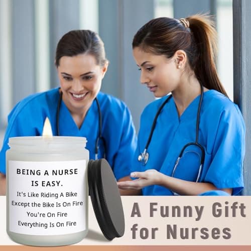 Nurse Gifts for Nurses, Nurses Week Gifts for Women Men Nurse Appreciation Gift for Practitioner Medical Assistant CNA RN LPN, Nursing School Student Graduation Gift for Her Him, Funny Birthday Candle - Thumbnail 4