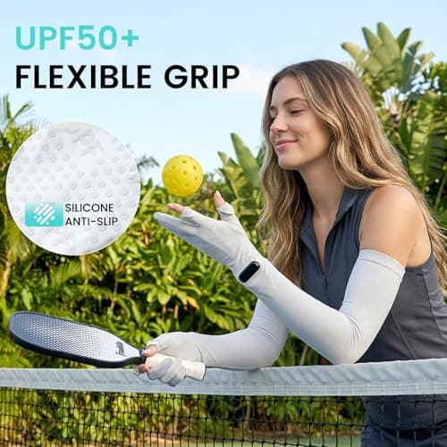 apaepr Ultra Thin Full Finger UV Protection Gloves Driving Gloves Women, Breathable Touchscreen UPF Glove Sun Protection Glove (Brown, One Size) - Thumbnail 3