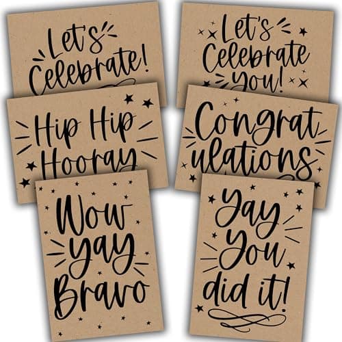 Hadley Designs Congratulations Cards with Envelopes -54 Graduation Cards 2026 Grad Card Bulk Congrats Card, Blank Greeting Notecard For Kindergarten Middle School & College Graduates, Designed in USA