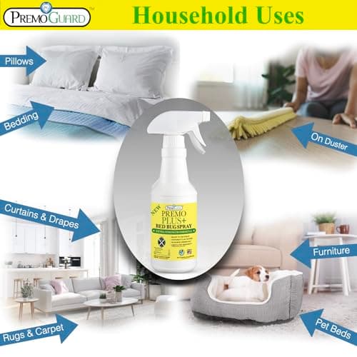 Premo Plus+ Bed Bug Spray Extra Strength – 32 oz – Fast Acting Bed Bug Treatment & Killer – Stain & Scent Free – Child & Pet Safe – Powerful New Stronger Formula – Natural with No Harmful Chemicals - Thumbnail 5