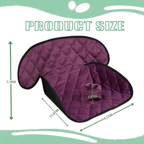 MOOB Waterproof Car Seat Protector - Potty Training Liner for Baby & Toddler, Machine Washable Piddle Pad with Anti-Slip Backing, Universal Fit for Infant Car Seat & Stroller (Purple) - Thumbnail 3