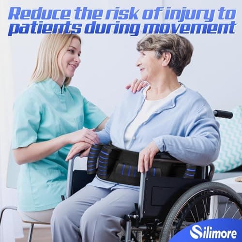 Silimore Gait Belt for Seniors with Handles, Gate Belts Medical with Quick Release Latch - Elderly Physical Therapy Transfer Belt for Lifting Seniors,Patients,Disabled(Blue) - Thumbnail 6