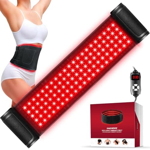 Red Light Therapy for Body, Infrared Light Therapy for Belt Shoulder Waist, Upgraded 3 in 1 LED Beads, 660nm Red Light & 850nm Near Infrared Light Therapy Belt Wrap Timer Remote Control - Image 1