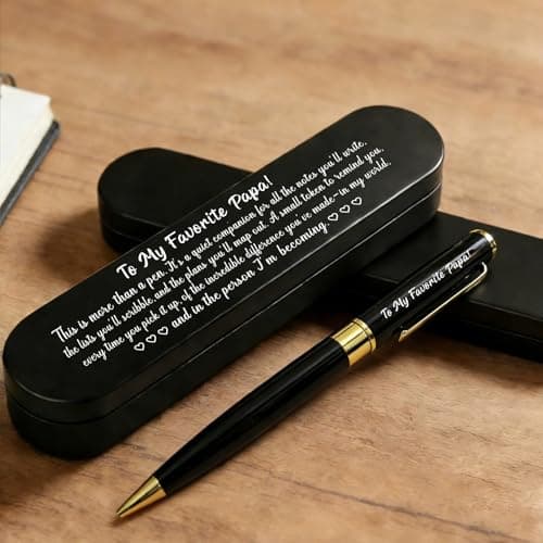 ABNTY To My Favorite Papa Engraved Ballpoint Pen - Thumbnail 5