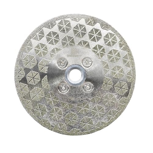 Electroplated Diamond Cutting Grinding Disc,BRSCHNITT 5 inch 125mm for Granite Marble Single Side Coated Diamond Grinding Wheel with 5/8-11 Flange - Image 1