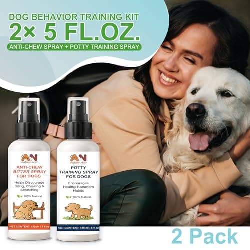 AutumnNest Dog Behavior Training Kit – 2-Pack No Chew Spray + Potty Training Spray – 2×150ml Behavior Correction Set for Puppies & Adult Dogs – Safe & Natural Indoor/Outdoor Training Aid - Thumbnail 2