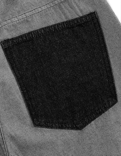 Aelfric Eden Vintage Graffiti Wide Leg Jeans Baggy Barrel Jeans Reverse Big Pocket Denim Trouser Unisex Black 32 - Thumbnail 4