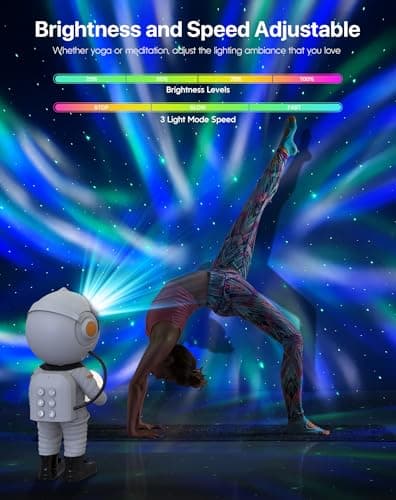 Rossetta Astronaut Galaxy Projector, Star Projector for Bedroom, LED Night Light for Kids Room with Timer and Remote, Room Decor Aesthetic, Party, Gifts for Kids, Adults, Birthday, Valentines Day - Thumbnail 6