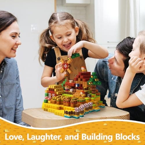idoot 100PCS Magnetic Building Blocks Set, Farm Themed Kids Magnetic Blocks STEM Toys, Montessori Education for Boys and Girls, Christmas and Birthday Gifts for 3 4 5 6 7 8 9 10 11 12 Years Old - Thumbnail 6