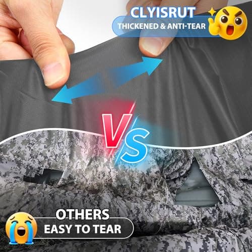 Kayak Cover Canoe Accessories, 13-15FT Waterproof Boat Tarp Shade Outdoor Oxford Storage Marine Cockpit Dust Cover UV Protection Ultra Strong Sunblock Shield for Fishing Boat Kayak Canoe (Gray) - Thumbnail 3