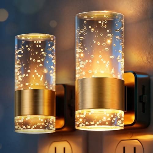 JandCase Night Light, Night Lights Plug into Wall,2 Pack 3000K Dimmable LED Night Light with Adjustable Brightness, Automatic Night Lights Plug in with Auto Light Sensor, for Bathroom Hallway Decor - Image 1