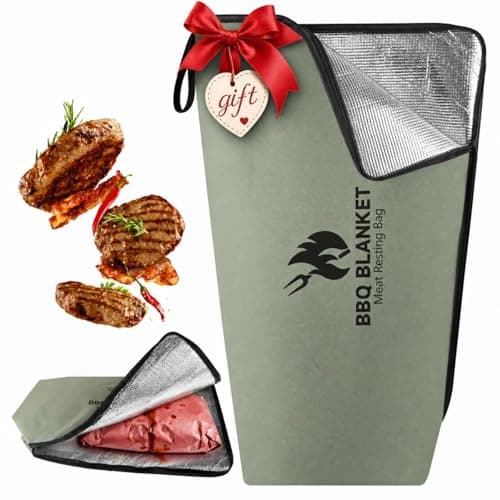BANGIE BBQ Blanket for Resting Meat, Seamless Leakproof Smoker Bag, Insulated Meat Resting Bag for Large Brisket & Turkey, Grease-Resistant Smoker Accessories Gift for Men Dad Husband, 21in (Green) - Image 1