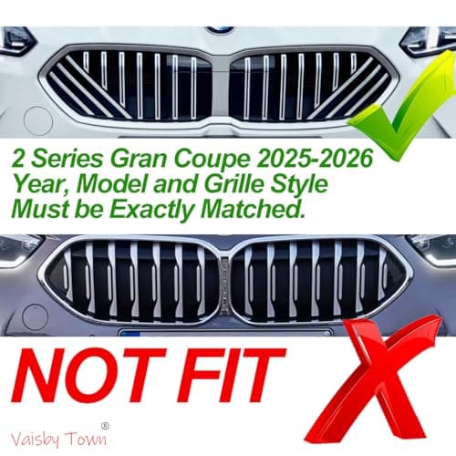 Automotive Grille Inserts for BMW 2 Series 220 Gran Coupe 2025-2026,Front Grill Accessories - Thumbnail 2