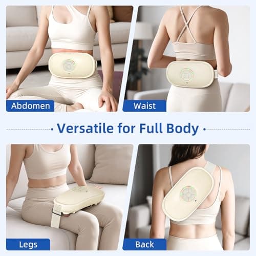 Sanivor Electric Abdominal Massager - Belly Massager with Heat,Stomach Massager for Digestion Belly Cellulite Massage for Flattening Belly,Bloating,Constipation - Thumbnail 5