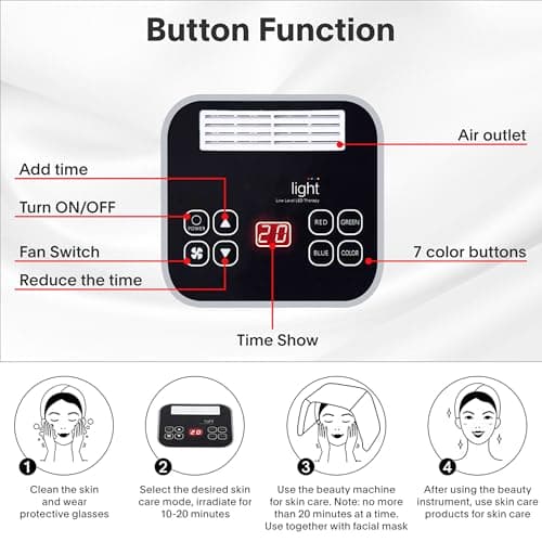 Red-Light-Therapy-for-Face, 7 Color Light Therapy LED Face Mask SPA Equipment - Thumbnail 4
