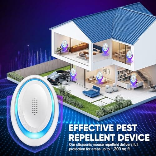 2026 Upgraded Ultrasonic Pest Repeller Indoor, Pest Control Insect Plug in, Mouse Repellent Indoor, Electric Rodent Repellent Plug-in for Roach, Bugs, Ant, Mosquito, Mice, Spider, Rat,6 Pack - Thumbnail 6