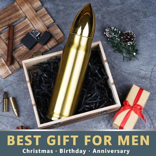 Funslive Birthday Gifts for Men - 34 oz Gold Tumbler Cup - Fishing Hunting Camping Mens Gift Ideas - Gifts for Men Who Have Everything - Dad Men Husband Him - Mens Easter Stocking Stuffers 2026 - Thumbnail 4