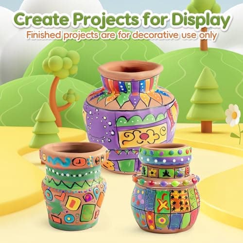 Skirfy Pottery Wheel for Kids-Complete Pottery Painting Kit Arts and Crafts for Kids Ages 8-12 with DIY Clay Art Supplies for Girls Boys Toys Birthday Christmas Gifts for 6 7 8 9 10 11 12 - Thumbnail 3