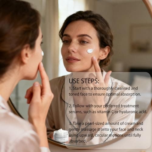 DEBAIY Moisturizer Cream Face Cream with 4% Niacinamide, 3% Tocopherol, Ceramides Boosts Skin Barrier for All Skin Types (3.53oz/100g) - Thumbnail 5