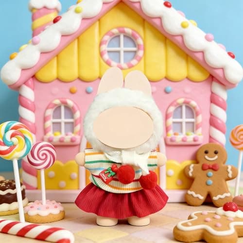 Ezcora 6 Sets Doll Clothes for 17cm Dolls, Fashion Outfit Collection with Hats & Accessories for 6.7 Inch Mini Doll, (No Dolls) (Casual Pastoral Style) - Thumbnail 5