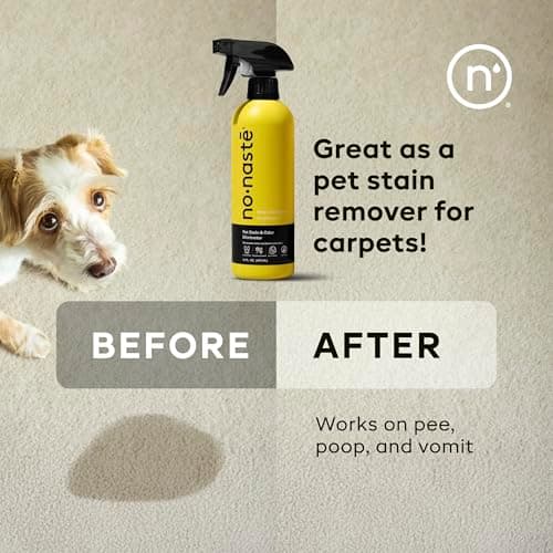 Nonaste Pet Stain & Odor Eliminator Spray (16 Oz, Pack of 1) – Enzyme Cleaner Spray for Dogs & Cat Messes, Works on Carpets & Upholstery | Pet & Kid Safe, Urine Odor Stain Remover, Light Fresh Scent - Thumbnail 3