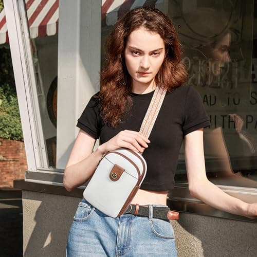 BOSTANTEN Sling Bag for Women Crossbody Bag Vegan Leather Cross Body Purse Large Fanny Pack Travel Purse - Thumbnail 3