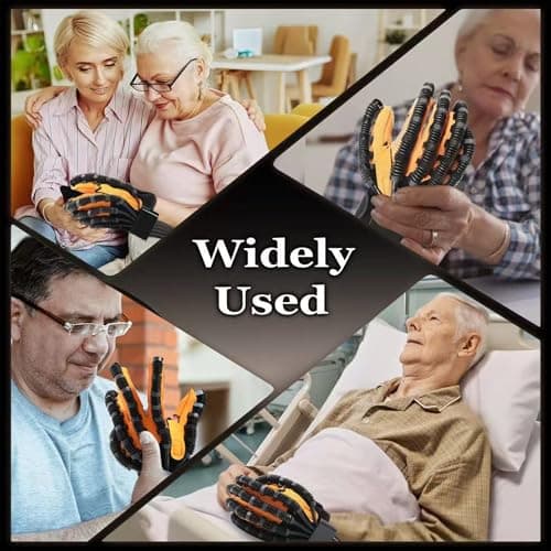 YIOCHOS 9th Gen Hand Rehabilitation Robot Gloves, Stroke Recovery Hand Therapy Equipment, 4 Modes Mirror Training, Finger Exerciser for Arthritis & Hemiplegia (Right Hand, L) - Thumbnail 5