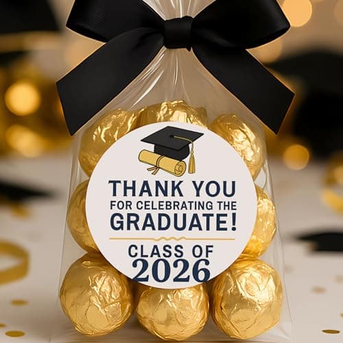 ZLKAPT 2026 Graduation Sticker Labels - Universal Color Palette — 120 Pcs 1.6" Round One Smart Cookie Decals — Safe for Envelopes Treat Bags Cards — Class of 2026 Thank You Party Favors - Thumbnail 6