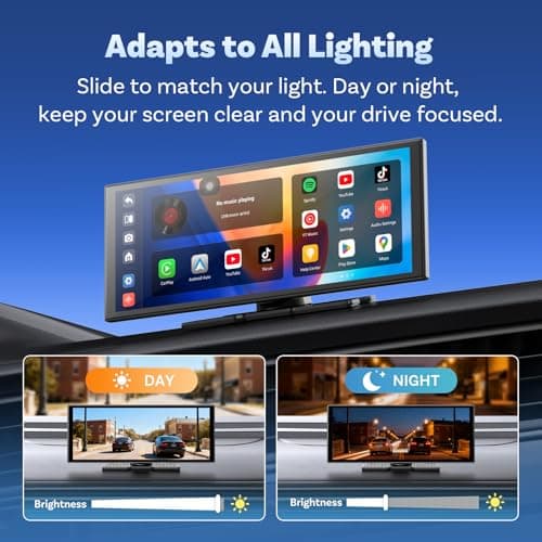 OTTOCAST OttoScreen AI, 11.4" Portable CarPlay Screen for Car with YouTube and Backup Camera for iPhone(iOS 8+) Android Auto(Android 11+), Built-in Apps, Voice Control, Android 15 OS - Thumbnail 6