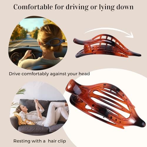 8 Pack Clear Flat Hair Clips – Matte Claw Clips for Women & Girls, Fresh Aesthetic Hair Accessories, Strong Hold No-Slip Barrettes for Summer & Everyday Styling - Thumbnail 4