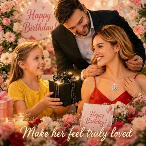 cdco Forever Love Preserved Real Rose with Heart Necklace, Mothers Day Gifts for Mom, Wife, Anniversary Birthday Gifts for Women – Projects “I Love You” in 100 Languages - Thumbnail 3