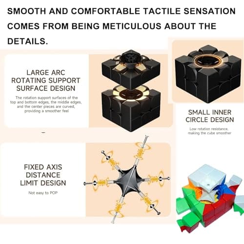 Giant Magic Cube, 18CM Big 3x3 Speed Cube Color-Matching 3D Sensory Puzzle Box Super Large Birthday Christmas Stocking Stuffers Gift for Kids Adults Fidget Toy Brain Teasers Cubing Classroom Speed Toy - Thumbnail 6